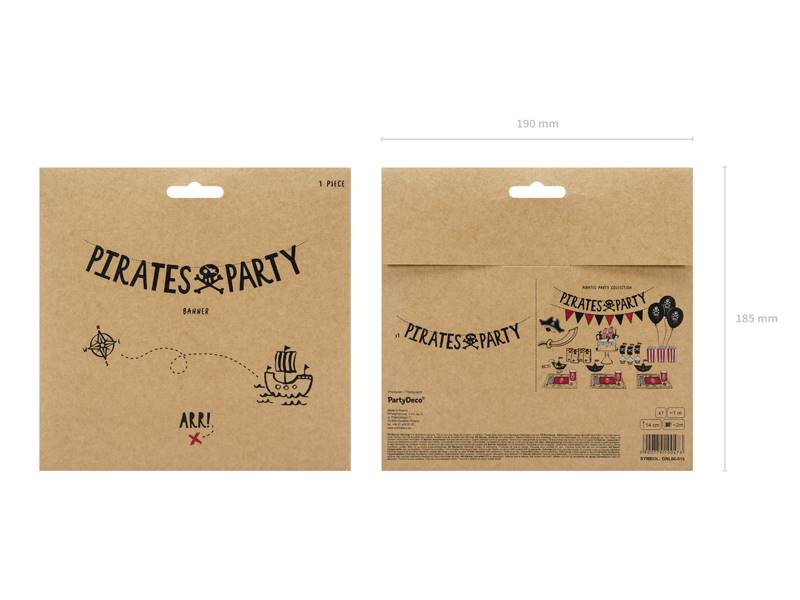 Baner Piraci Pirates Party party deco