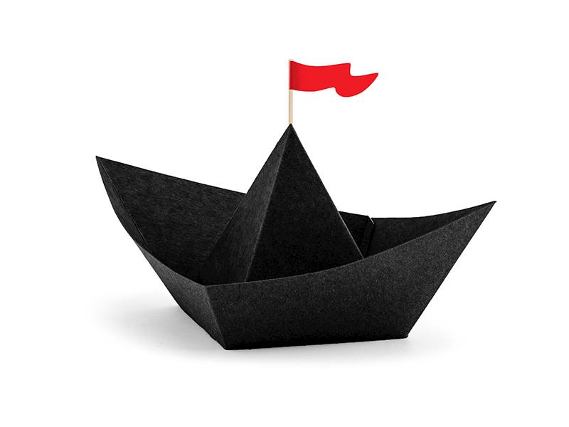 Łódki papierowe - miseczki Pirates Party 