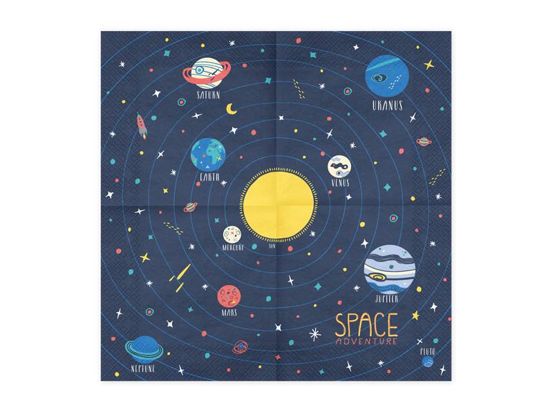 Serwetki Kosmos Space Party Deco