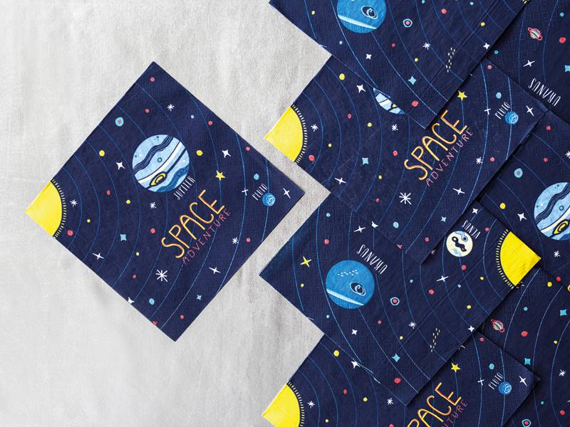 Serwetki Kosmos Space Party Deco