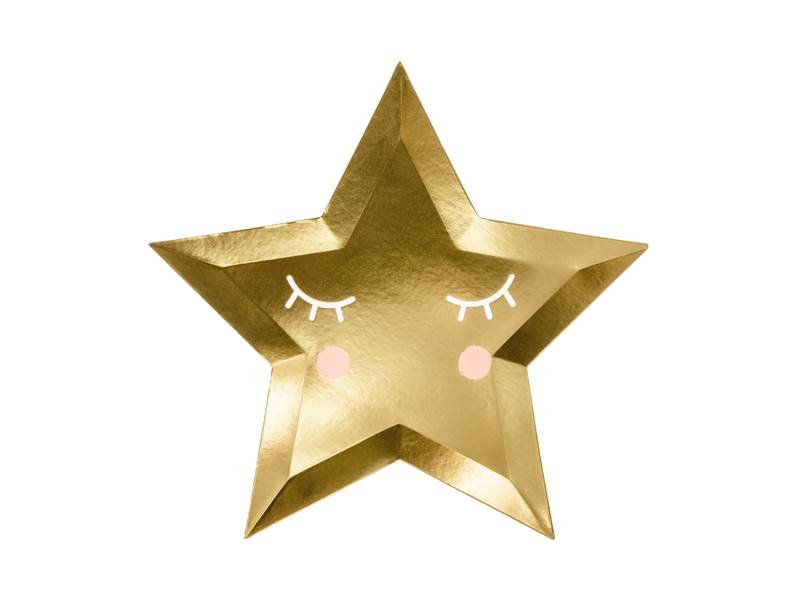 Talerzyki gwiazdka złota Little Star