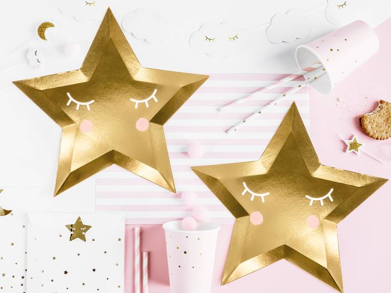 Talerzyki gwiazdka złota Little Star