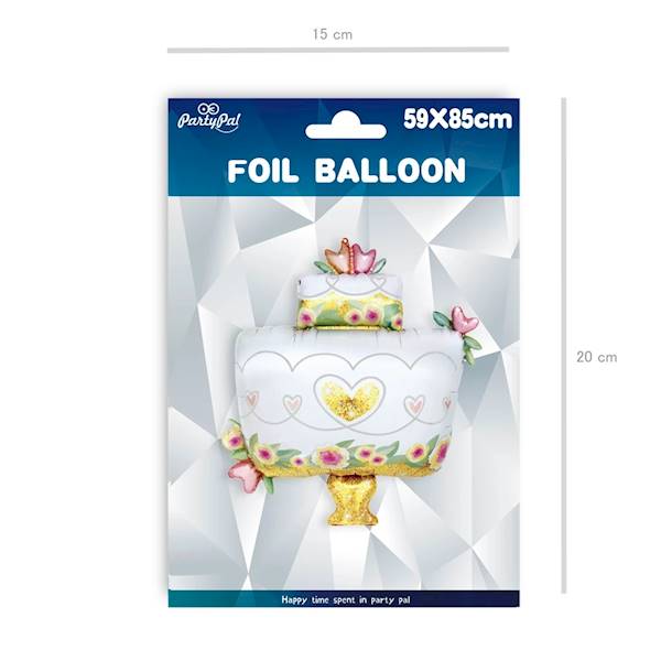 Balon foliowy tort 59x85cm 460215 