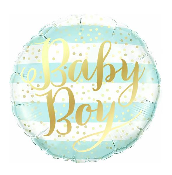 Balon foliowy okrągły Baby Boy 45cm 460208 