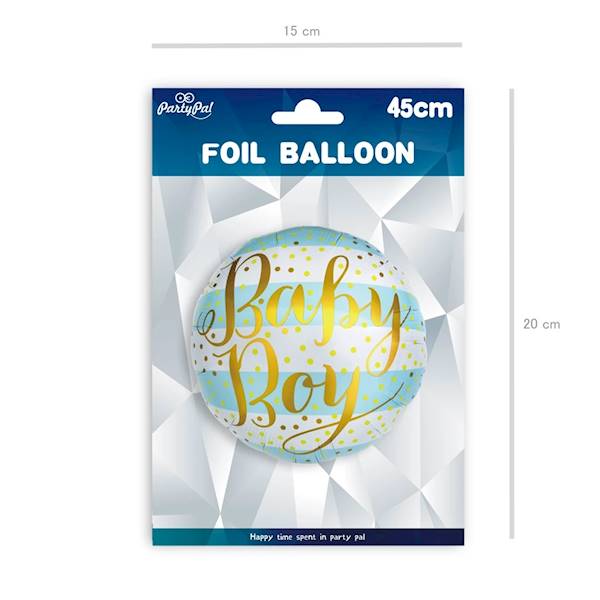 Balon foliowy okrągły Baby Boy 45cm 460208 