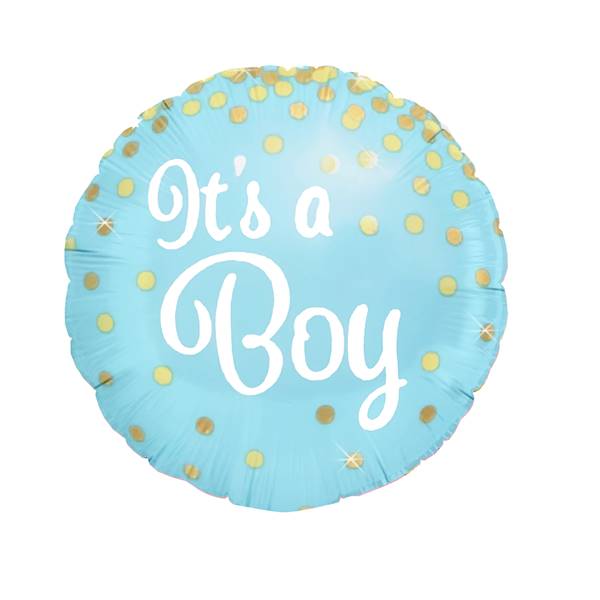 Balon foliowy okrągły Its a Boy 45cm 460150 