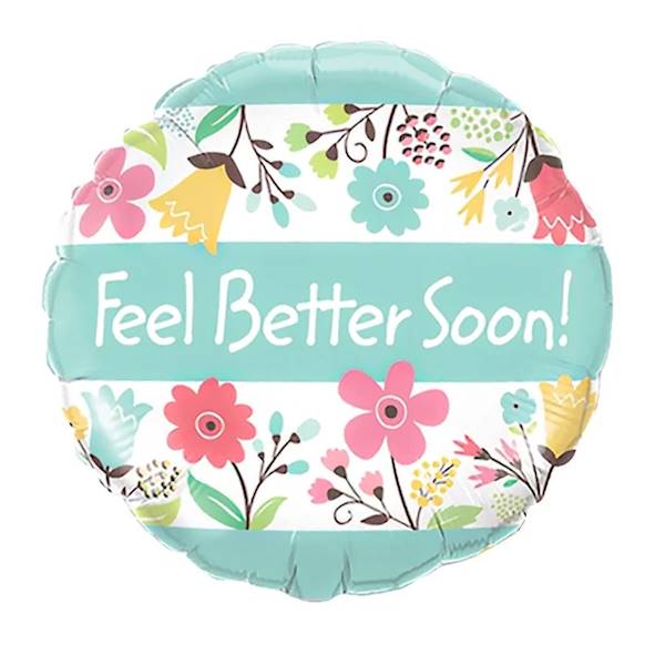 Balon foliowy okrągły Feel better soon! Wracaj do Zdrowia! 45cm 460243
