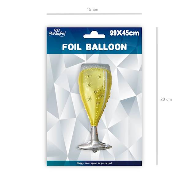Balon foliowy kieliszek szampana 99x45cm 460219 