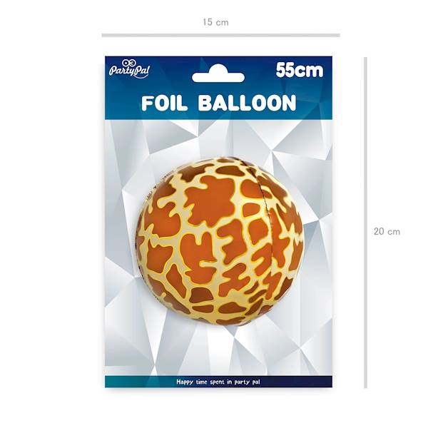 Balon foliowy kula żyrafa 55 cm 460301 