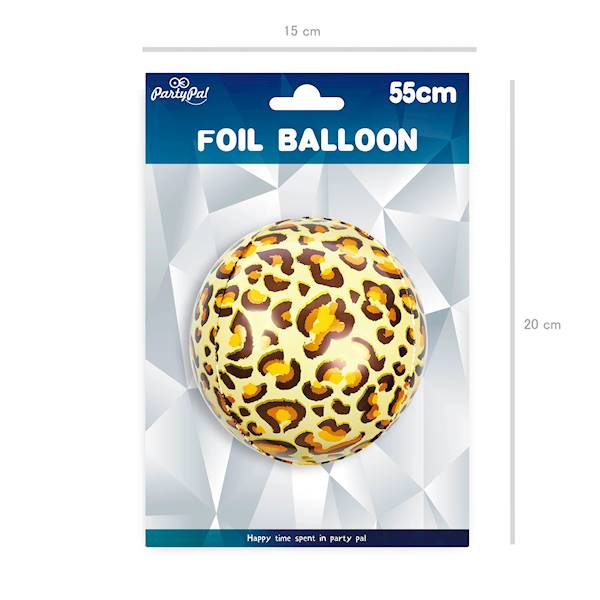Balon foliowy kula pantera 55 cm 460300 