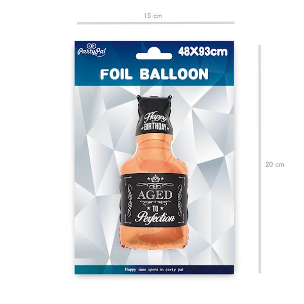 Balon foliowy butelka whisky 48x93 460292 