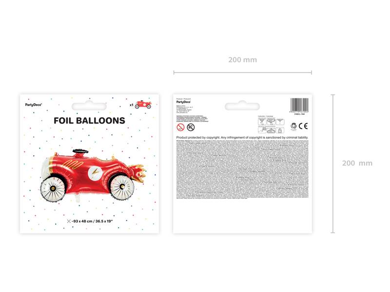 Balon foliowy auto 93x48 cm FB90 