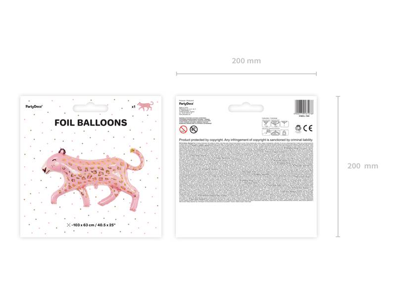 Balon foliowy lampart 103x63 cm FB88 