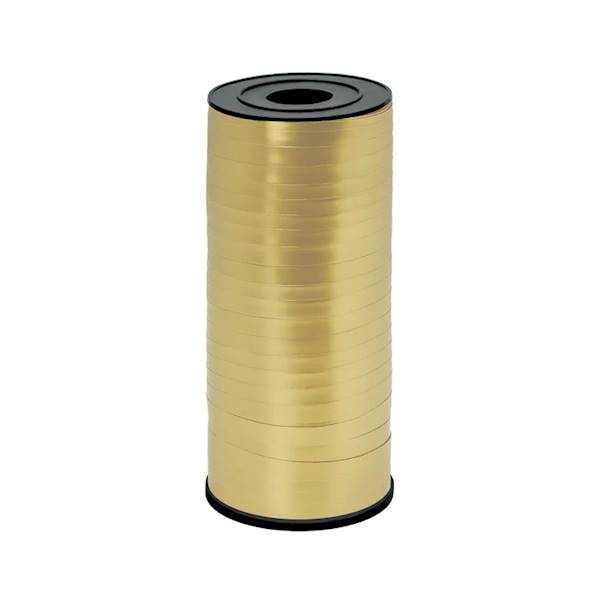 Wstążka plastikowa złota chrom 5mm 90m 511411