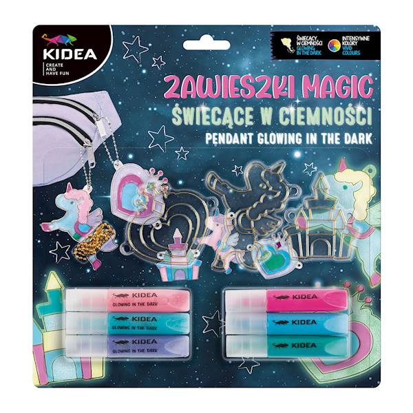 Zawieszki magic świecące w ciemności