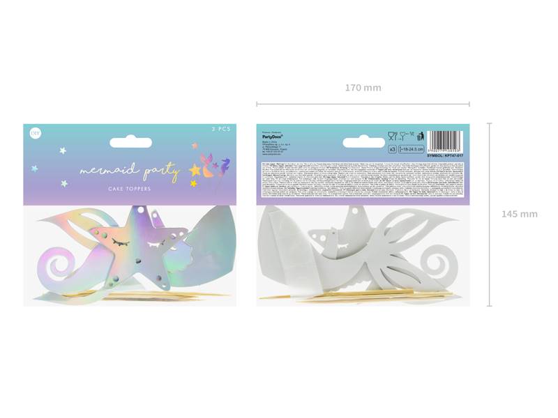 Topper syrenka mermaid KPT47-017