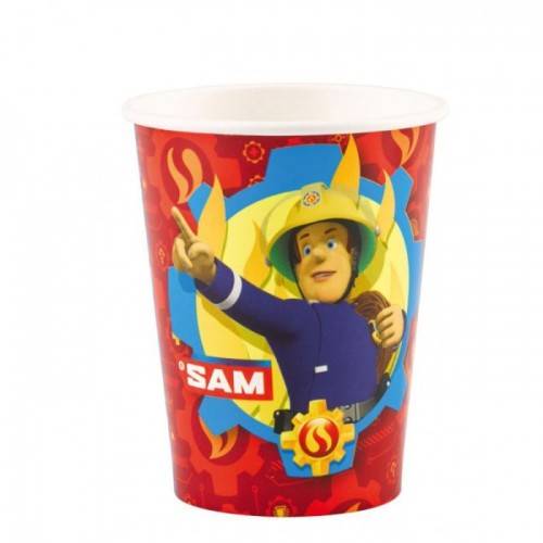 Kubeczki Strażak Sam papierowe 250ml 8szt