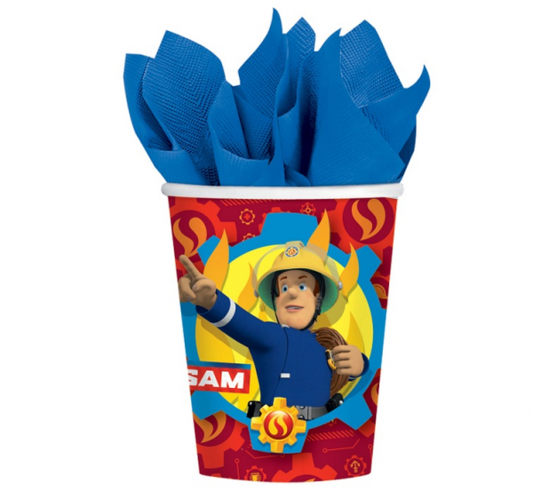 Kubeczki Strażak Sam papierowe 250ml 8szt