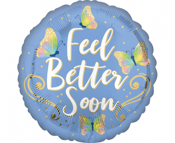 Balon foliowy okrągły Feel Better Soon 