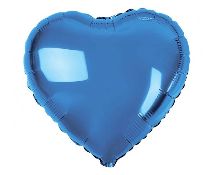 Balon foliowy serce niebieskie 18" HS-S18NB