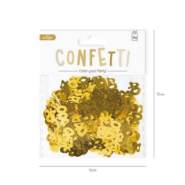Konfetti liczby złote "40" 511559 15gram