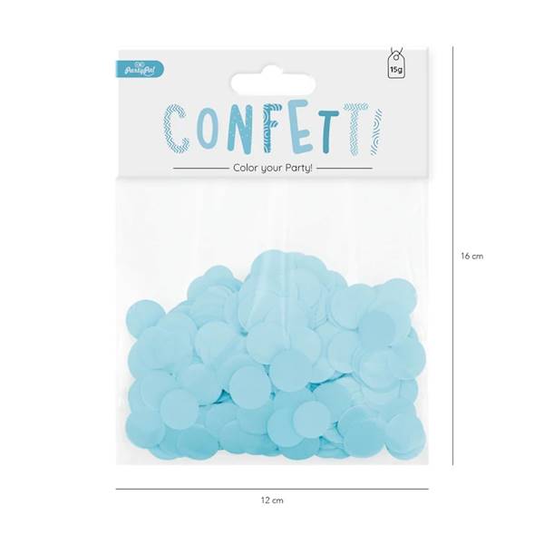 Konfetti kółka niebieskie 511681 15gram