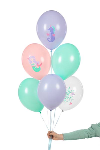 Balony z nadrukiem 30 cm Morski Świat 6 szt SB14P-323-000-6