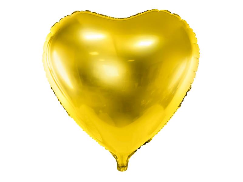 Balon foliowy Serce 61cm złoty