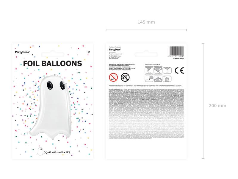 Balon foliowy Duch 48x68cm FB51