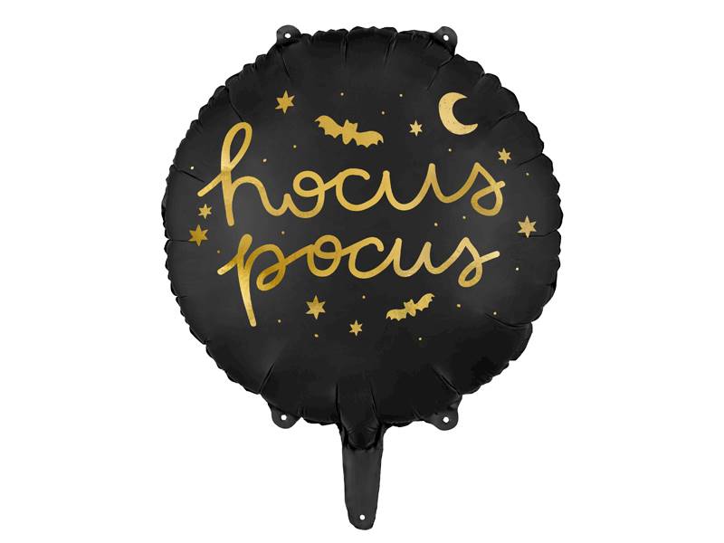 Balon foliowy Hocus Pocus 45 cm czarny FB149