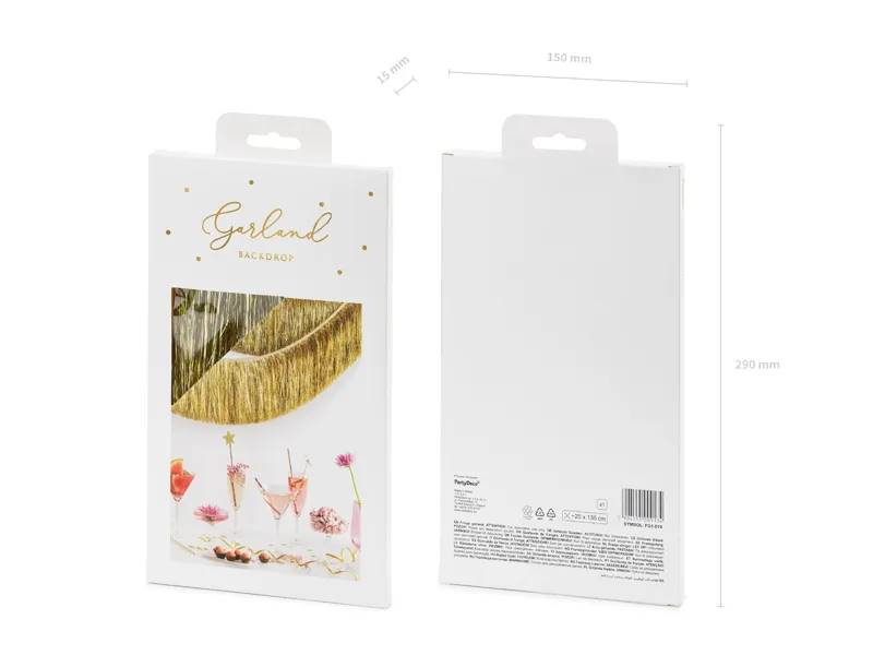Girlanda frędzle złota FG1-019