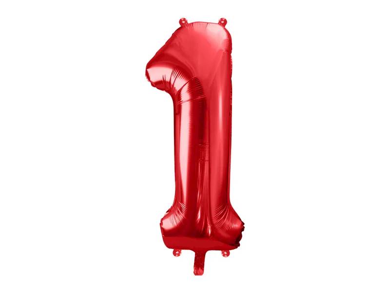 Balon foliowy Cyfra ''1'' 86cm czerwony FB1M-1-007