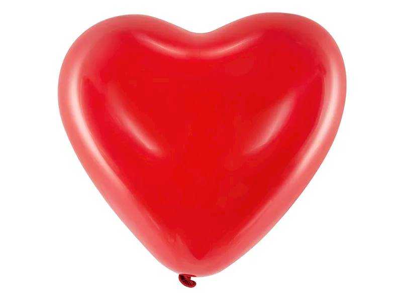 Balony 16'' Serca Pastel czerwony 40 cm 6 sztuk  092S-6