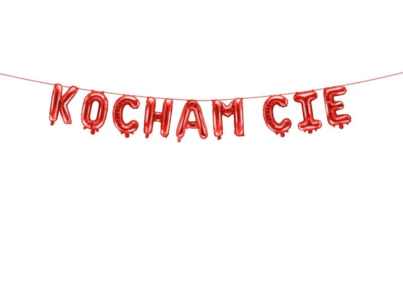 Balon foliowy Girlanda Kocham Cię 285x40 cm czerwony FB183M-007