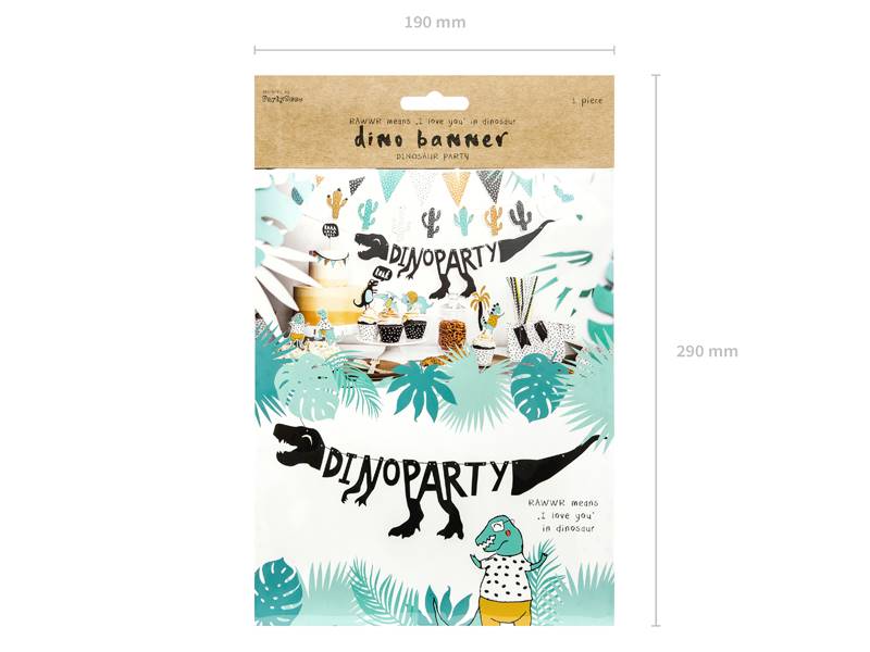 Baner Dinozaury 20x90cm GRL40 