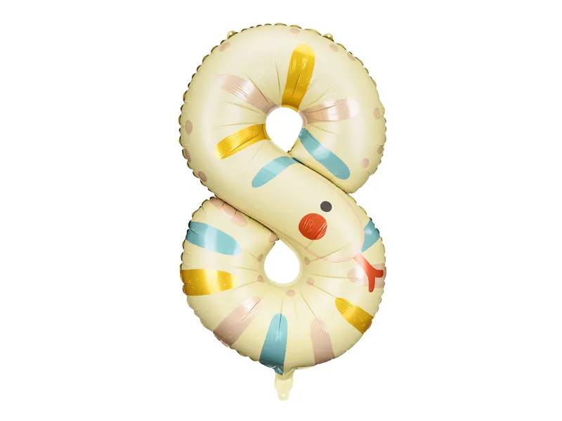 Balon foliowy Cyfra 8 Wąż 55x88 cm FB163-8