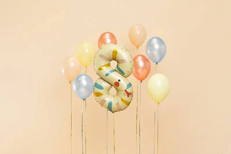 Balon foliowy Cyfra 8 Wąż 55x88 cm FB163-8
