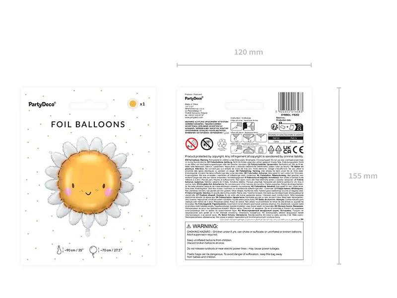 Balon foliowy Słońce 90 cm FB202