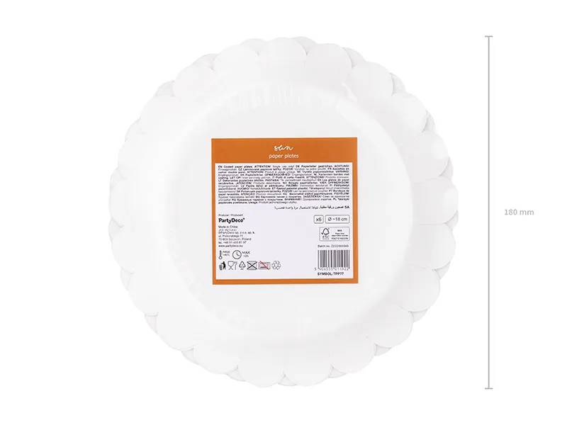 Talerzyki Słoneczko 18 cm TPP77