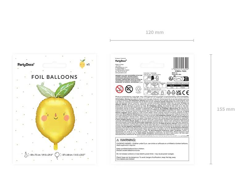Balon foliowy Cytrynka 50x75 cm FB203