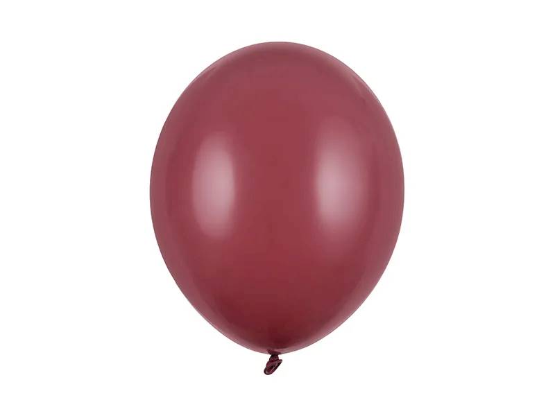 Balony Strong 30 cm Pastel Prune Bordowe 100 sztuk SB14P-032C