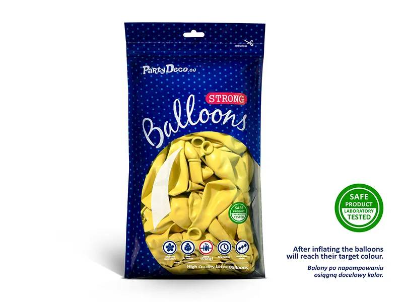 Balony Strong 30cm Pastel Lemon Zest 100 sztuk SB14P-084