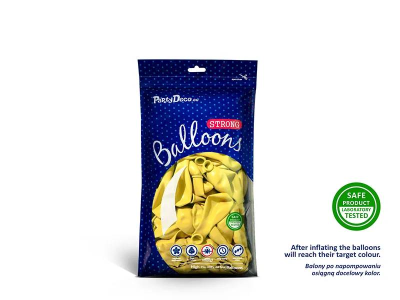 Balony Strong 12cm Pastel Lemon Zest 100 sztuk SB5P-084