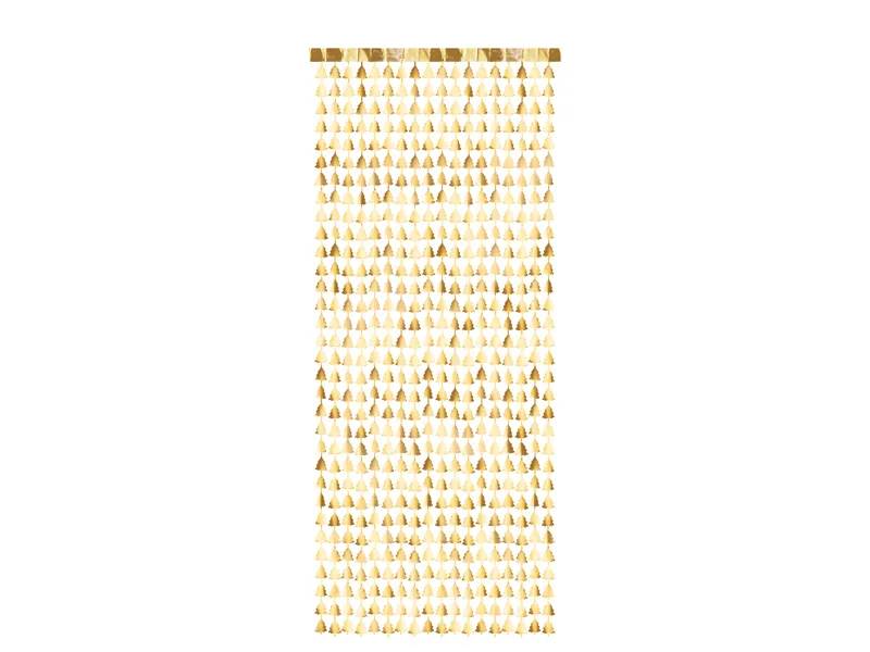 Kurtyna Choinki złota 100x245cm GNT3-019