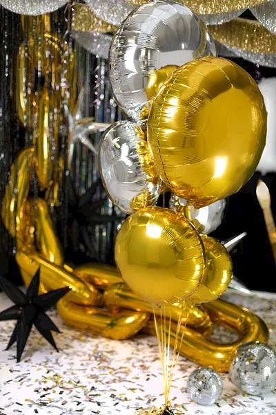 Balon foliowy okrągły Pastylka 59 cm złoty FB177-019