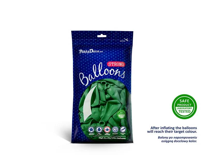 Balony Strong 12cm Pastel Green Zielone 100 sztuk SB5P-003J