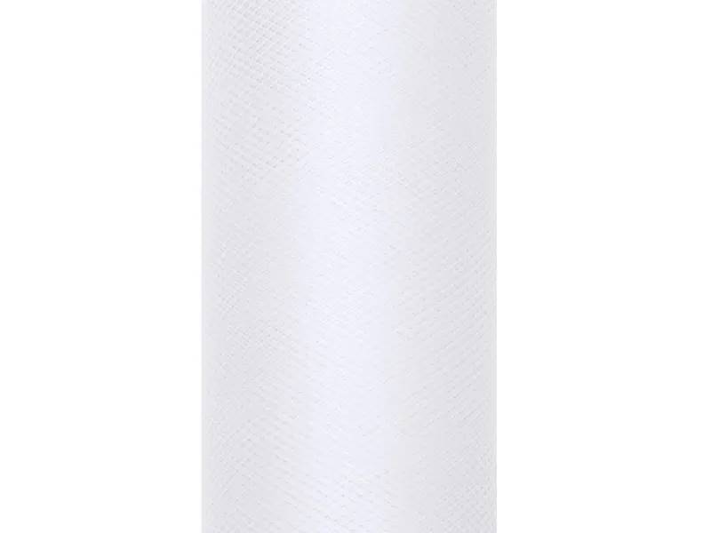 Tiul gładki biały 0,15 x 9m TIU15-008