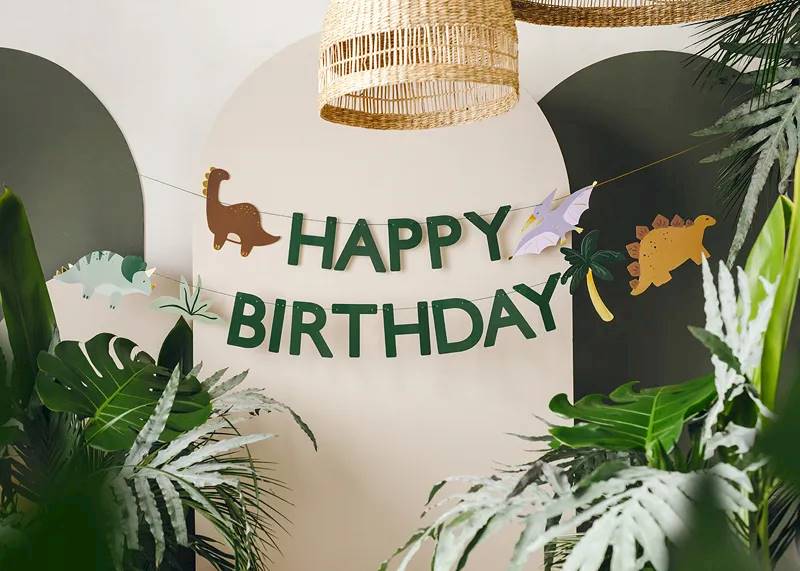 Baner Happy Birthday Dino 3 m GRL106