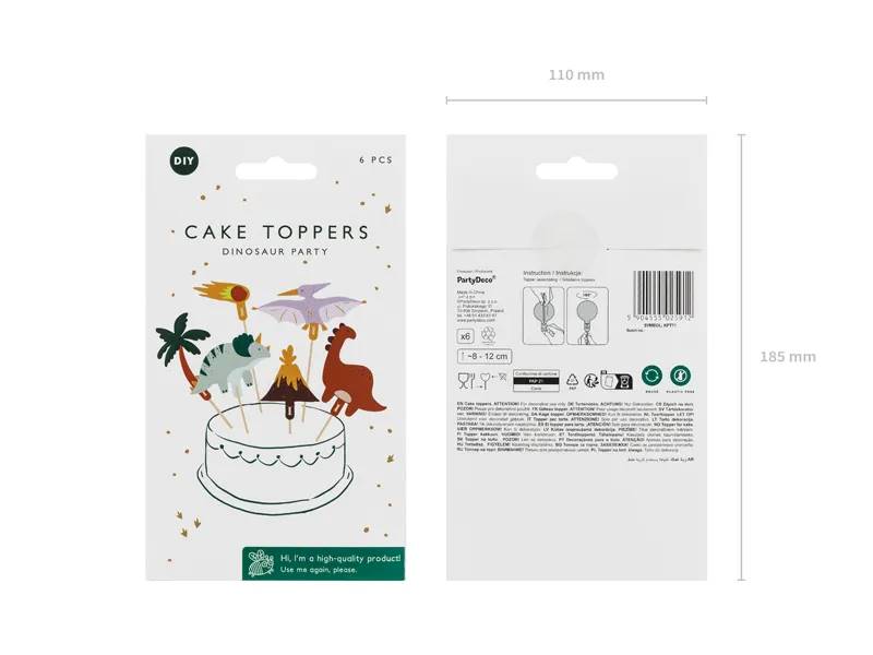 Toppery na tort Dinozaury 8-12 cm KPT71