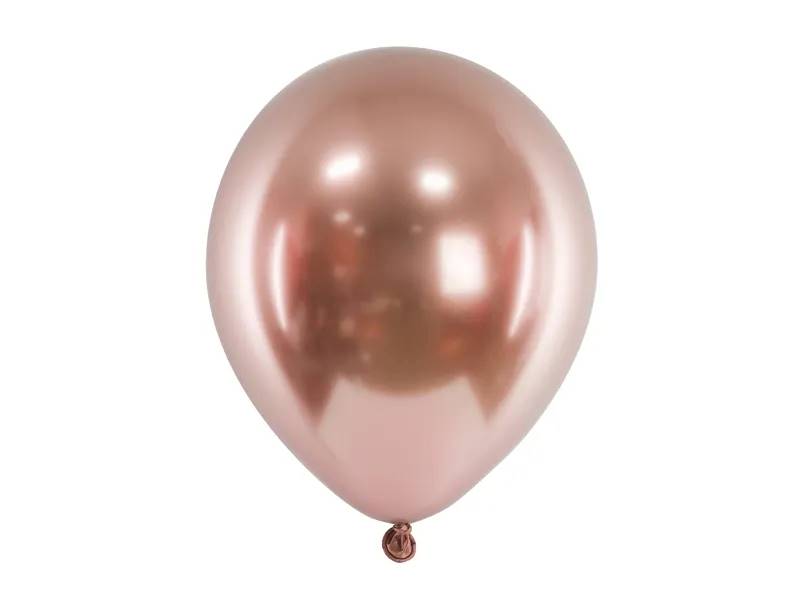 Balony Glossy 46 cm 18" 5 sztuk różowe złoto CHB1-18-019R-5